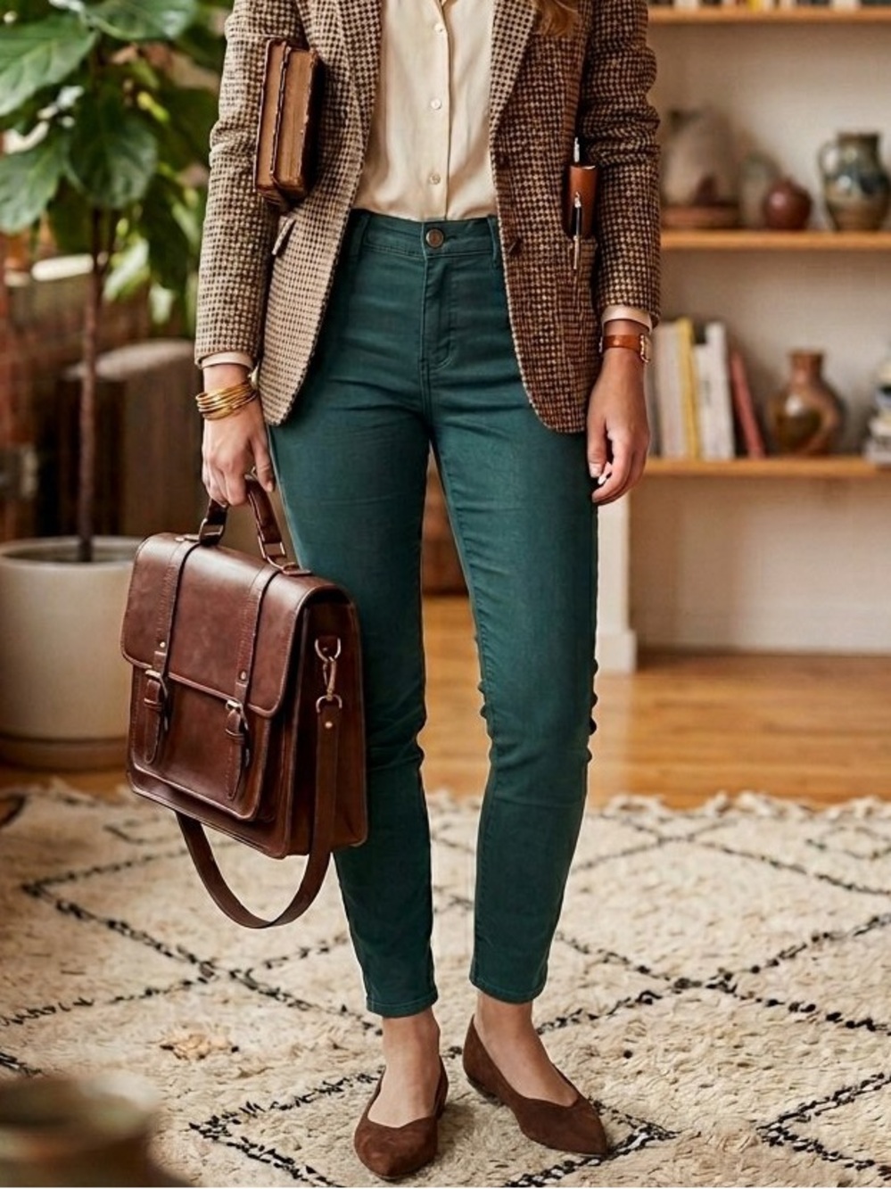 Democracy “Ab” technology Skinny Jeans in Deep Green